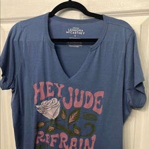 Blue 'Hey Jude' Graphic T-Shirt